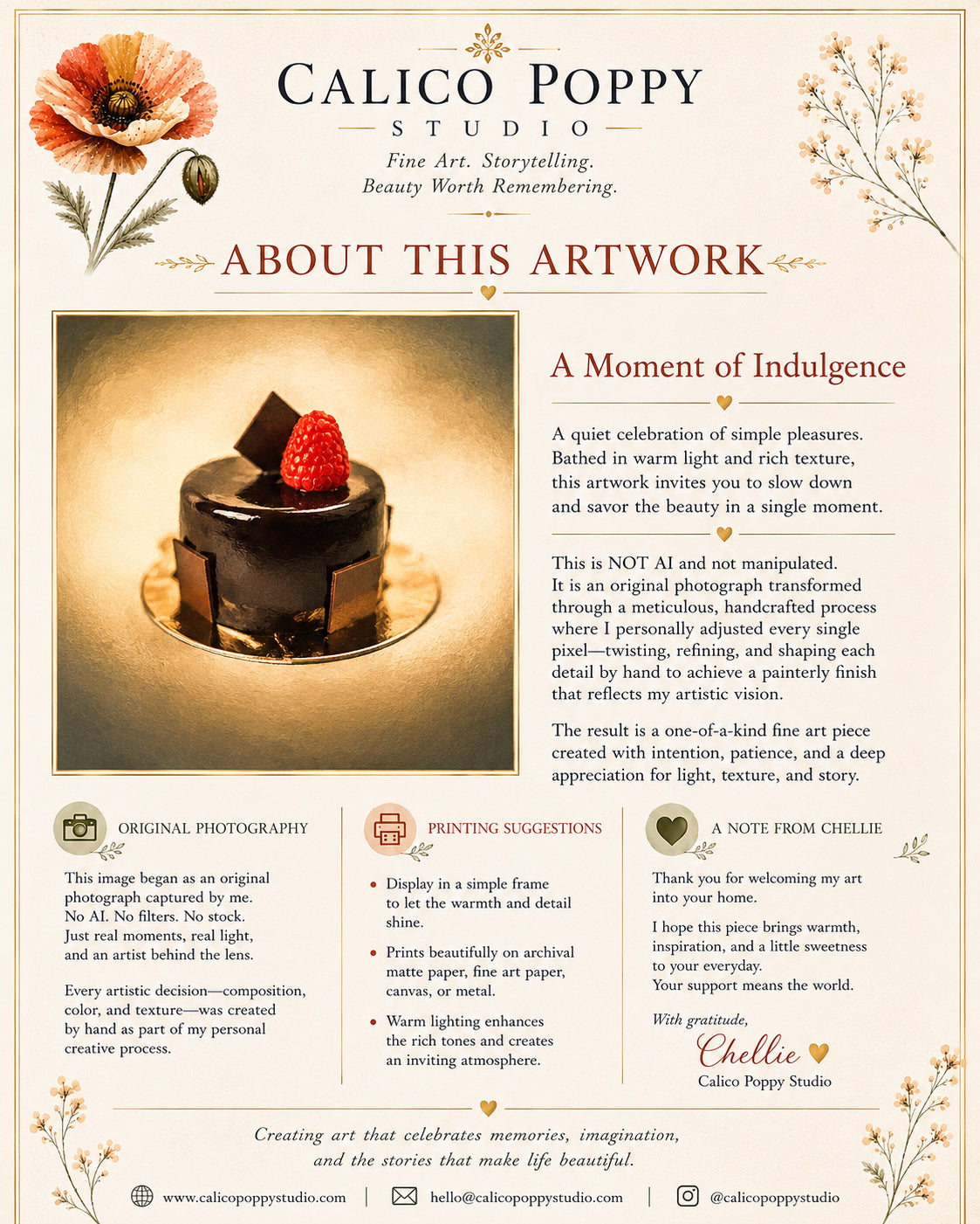 A Moment of Indulgence Digital download