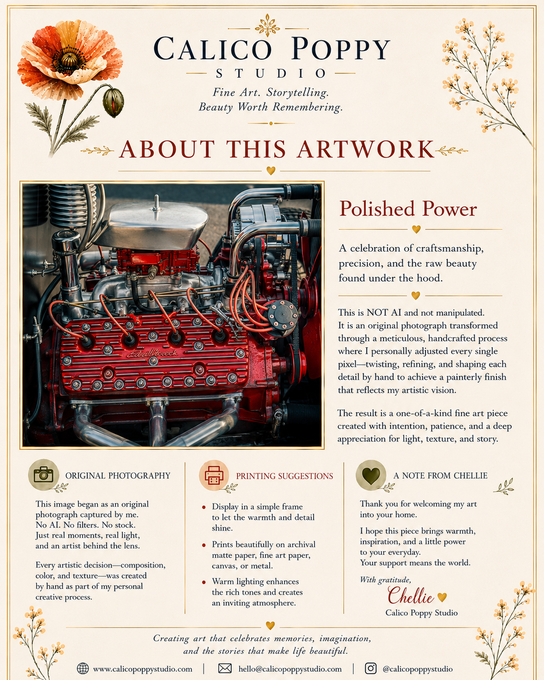 Polished Power | Classic Flathead V8 Engine Photography | Vintage Hot Rod Fine Art Print