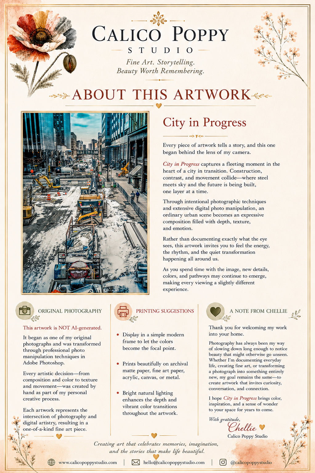 City in Progress | Downtown Minneapolis Urban Construction Fine Art Photography | Printable Cityscape Wall Art | Instant Digital Download