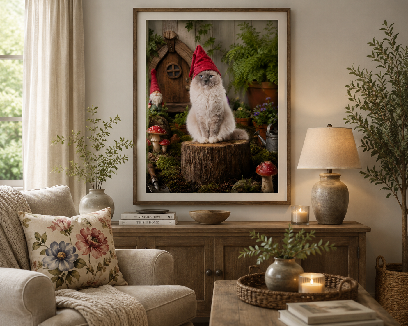 King Boris the Garden Gnome | Printable Wall Art | Instant Digital Download