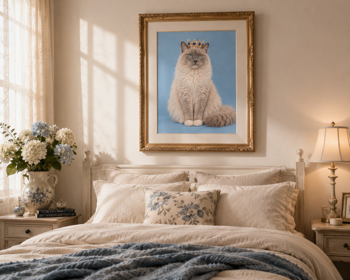 King Boris | Royal Ragdoll Cat Printable Wall Art | Instant Digital Download