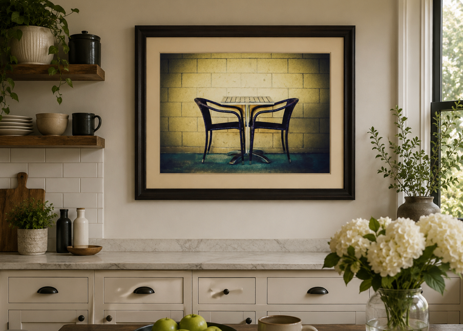 Left Unsaid | Fine Art Photography of Empty Chairs | Thoughtful Storytelling Wall Art | Original Photography Digital Download