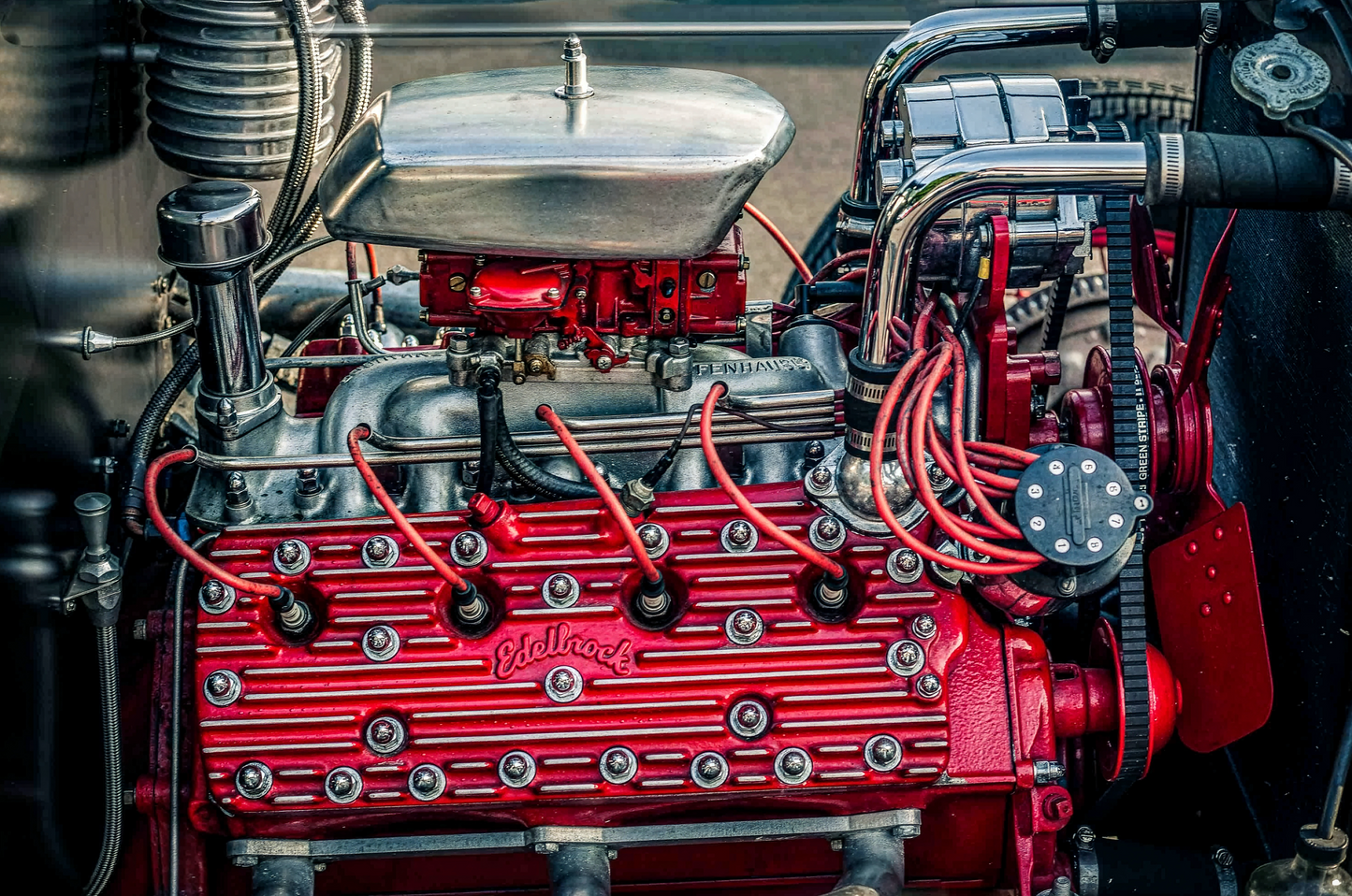 Polished Power | Classic Flathead V8 Engine Photography | Vintage Hot Rod Fine Art Print