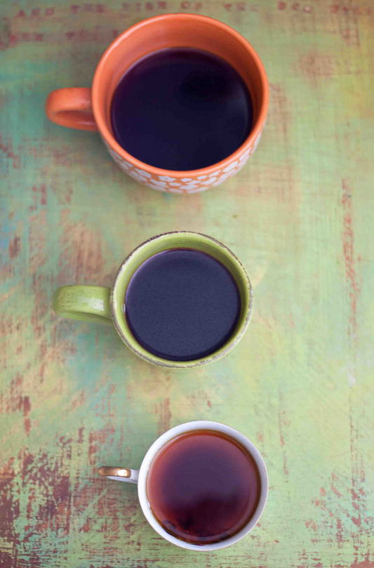 The Three of Us – Handcrafted Fine Art Coffee Photography Print | Original Pixel-Edited Family Story Still Life | Cozy Kitchen & Coffee Bar Wall Art | Instant Digital Download