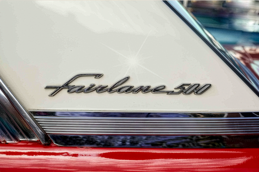 Chrome Burst | Ford Fairlane 500 Classic Car Fine Art Photography | Printable Wall Art | Instant Digital Download