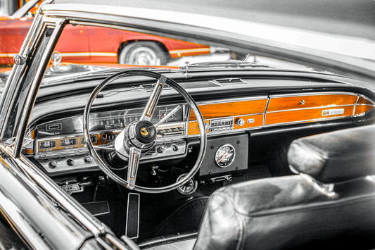 Color Me Classic | Classic Mustang Interior Fine Art Photography | Selective Color Printable Wall Art | Instant Digital Download